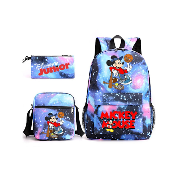 Mickey Mouse Student Ryggsekk Tredelt Sett9