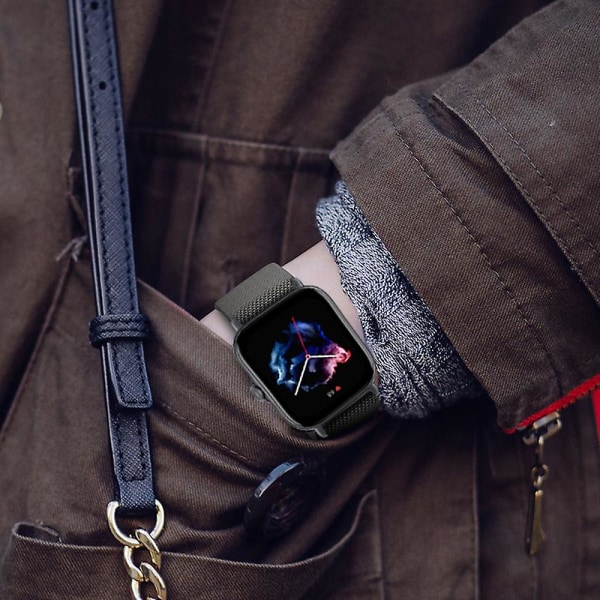 20 mm/22 mm bånd for Amazfit Gts 4//2/2e/3/gts2 Mini/gtr 4/3/pro/gtr2/47 mm/stratos Nylon elastisk klokkearmbånd Amazfit bipsrem Bohemia color 22mm