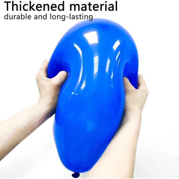 100 st ballonger blandade färger (Inuti 10 färger - 10 per färg),