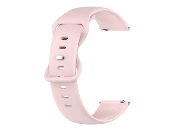 Rem til Garmin Forerunner 245 20Mm Pink Solid Color Silikone Urrem