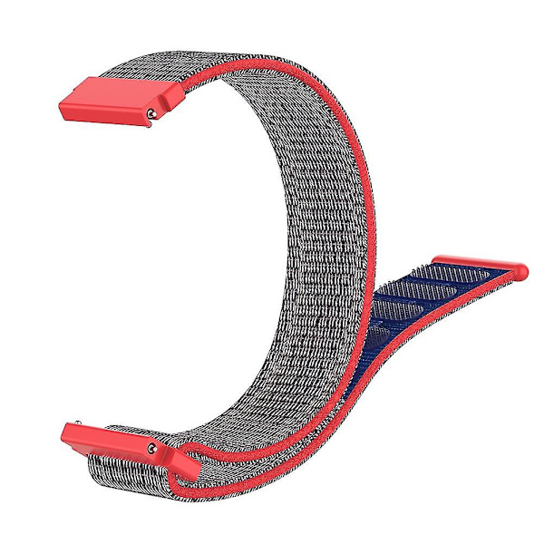 Watch för 18 mm nylon klocka med andningsförmåga för F-ossil Gen 4 Pink Blue