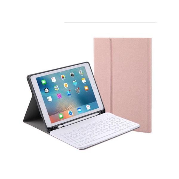 Rk508 Bluetooth Tangentbordsfodral För 20182017/ipad Pro9.7/air2/air (Engelsk Rosa)