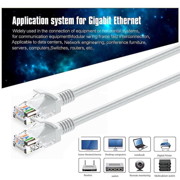 Ulkoinen Ethernet-kaapeli, Cat5 ulkoinen Ethernet-kaapeli, 10 m, vaaleanharmaa