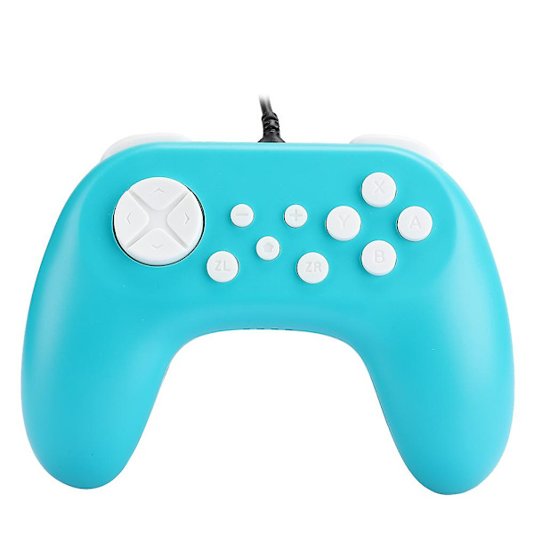 Grøn TNS-19075 kablet gamepad-controller med motor til Switch - Forbedr din spiloplevelse