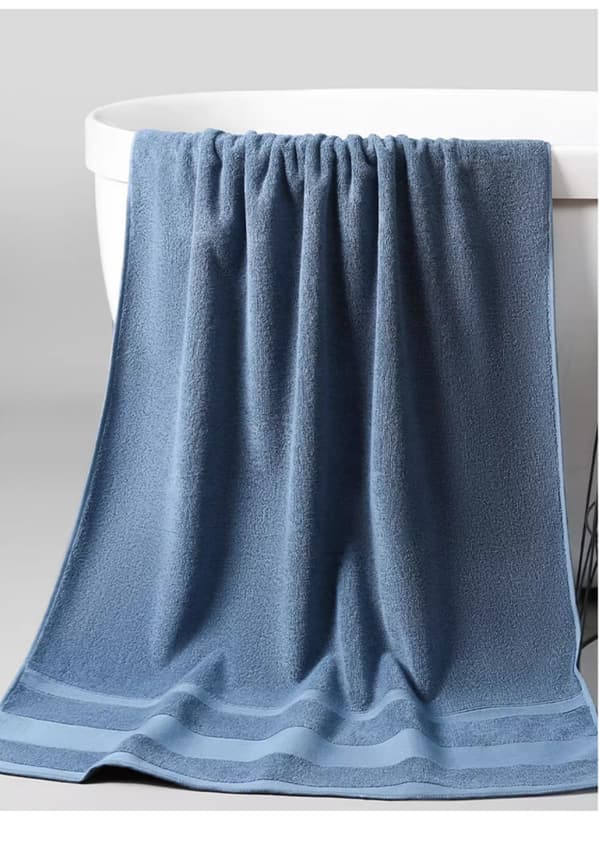 2-pack handdukar i ren bomull, mjuka och absorberande (mörkgrå/34x74cm/70x140cm)