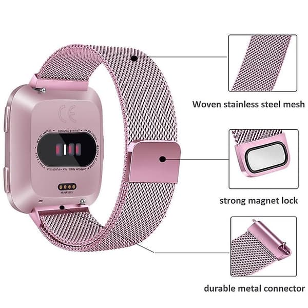 Fitbit Versa 2 / Fitbit Versa Lite Milanese watch , iso koko: 2,3 x 25,8 cm Gray