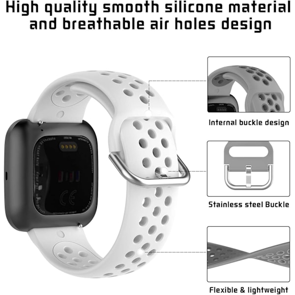 Urheilurannekkeet Fitbit Versa 2:lle ja Versa-sarjalle - 4 väriä