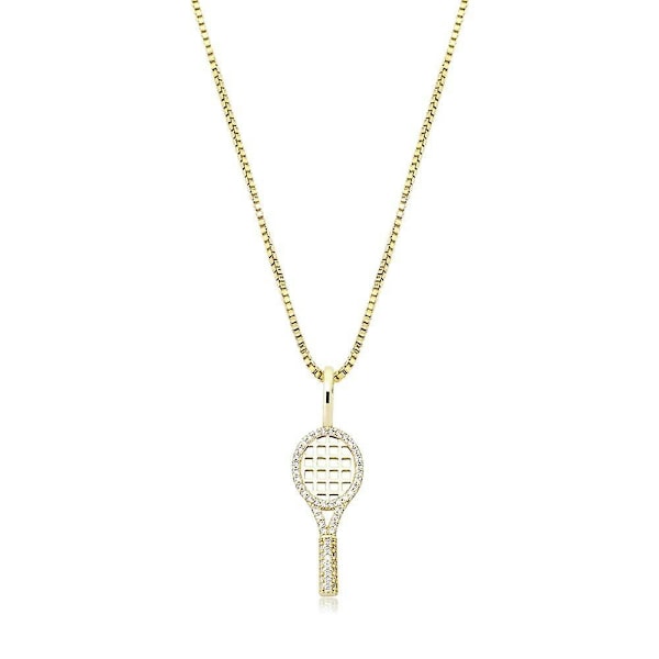 Sterling Tennis Halsband Gold 16inch