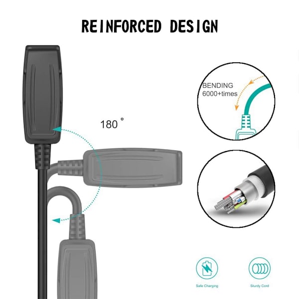 Laturin USB latausdatakaapeli Garmin Watch Approach G10/S20/Vivomove HR:lle