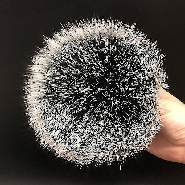 Hatut Käsintehty todella suuri hiuspallo turkishousu soljella Fox fur black b
