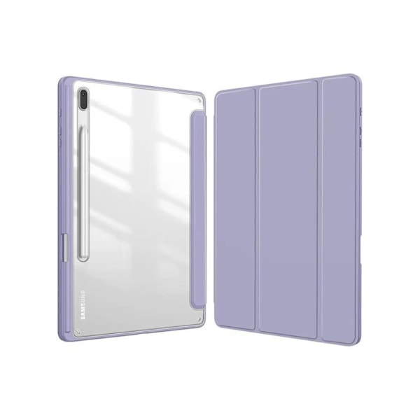 Crystal Folio Fodral för Samsung Galaxy Tab S9 Fe 11.0 Lavendel