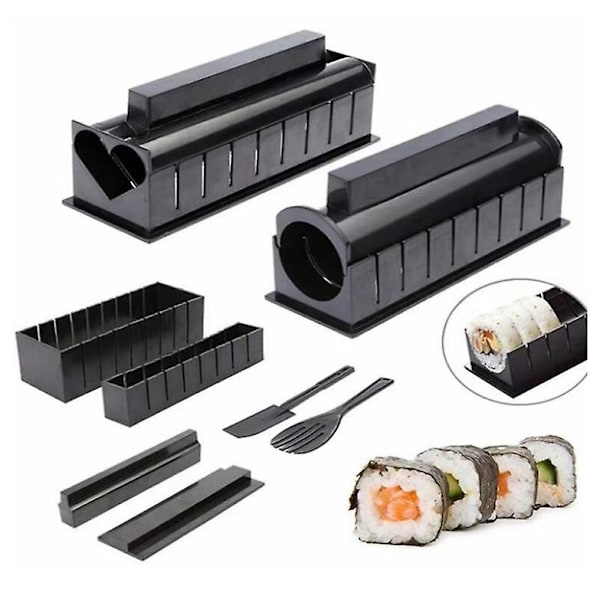 10-delad sushiform Sushi Maker Rolling Kit Sushi Maker Tool