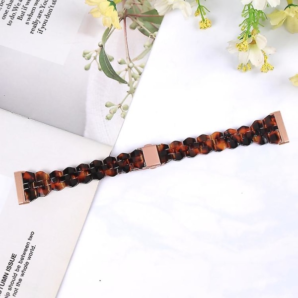 För Fitbit Versa 4 / Sense 2 Universal Rhombus Resin Watch Band Hawksbill