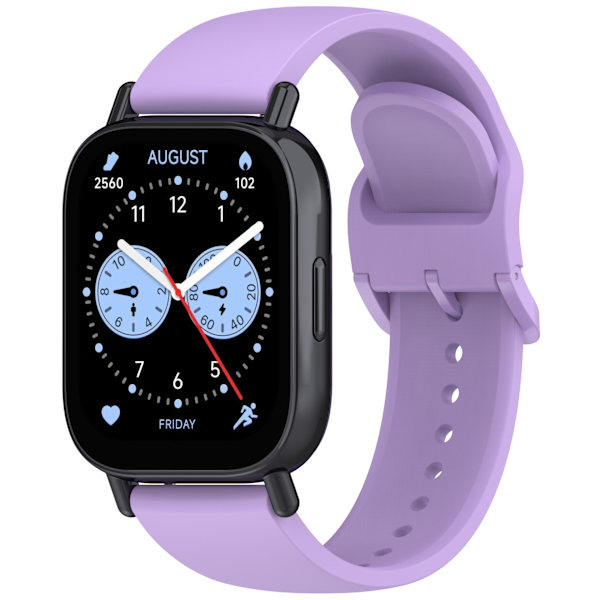 Stropp for Redmi Watch 5 Lite, ensfarget silikonstropp (Lilla)