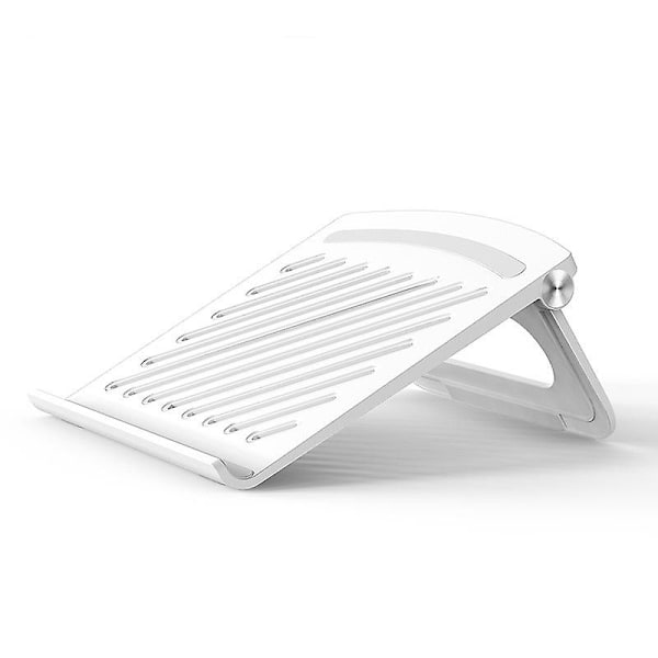 Bærbar computer stand skrivebord foldbar holder notebook holder kølebeslag stigerør til bærbare computere og tablet tilbehør White