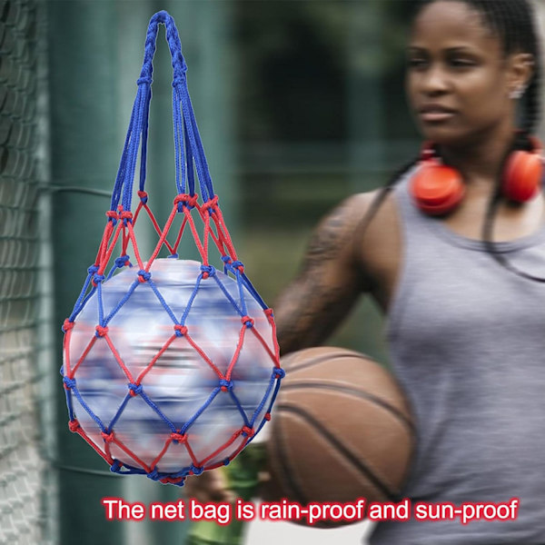 Bærbar nettpose for baller. Nylon _
