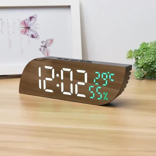 Väckarklocka Digital Väckarklocka Bordsklocka 12/24H Nattklocka