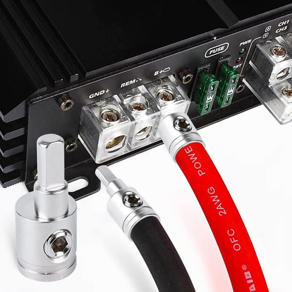 Amp Inngangsreduksjon 0 gauge til 4 gauge (4 stk) bilstereo