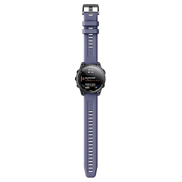 26mm Quick Release Silikonerem til Garmin Fenix 7 u Dark Blue
