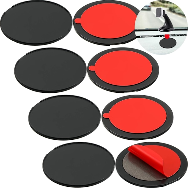 8-delt Disk Dashbord Pad Monteringssugerkopp Pad Disk