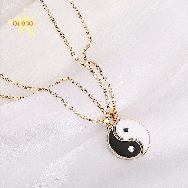 Taichi riipus kaulakoru Yin Yang Couples Matching metalliseos muotikorut