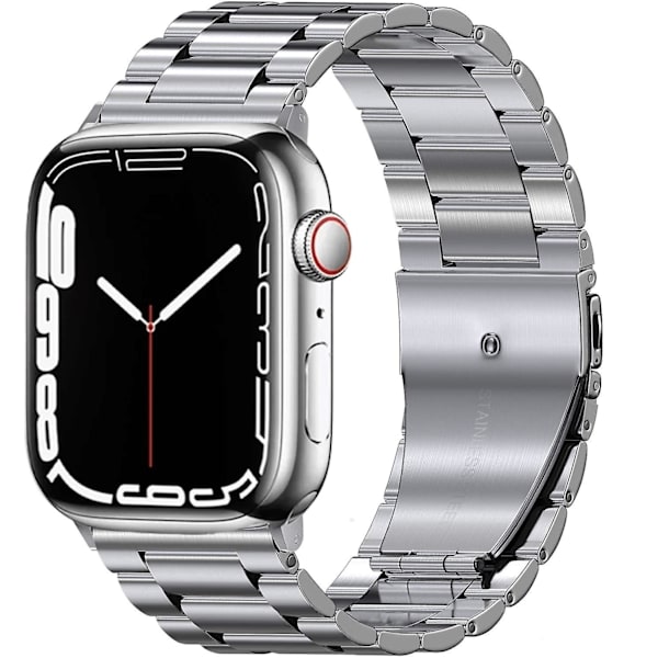 Metalrem til Apple Watch Ultra 49mm 8 7 45mm 41mm Rustfrit stål Smart Watch Armbånd til Iwatch 6 5 4 3 Se 44mm 42mm 40mm Black and tool For iwatch 8 45mm