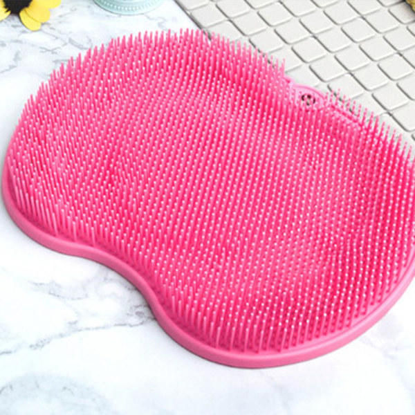 Fotskrubber Massasjer, Akupressurmatte Med Sklisikre Sugekopper Pink