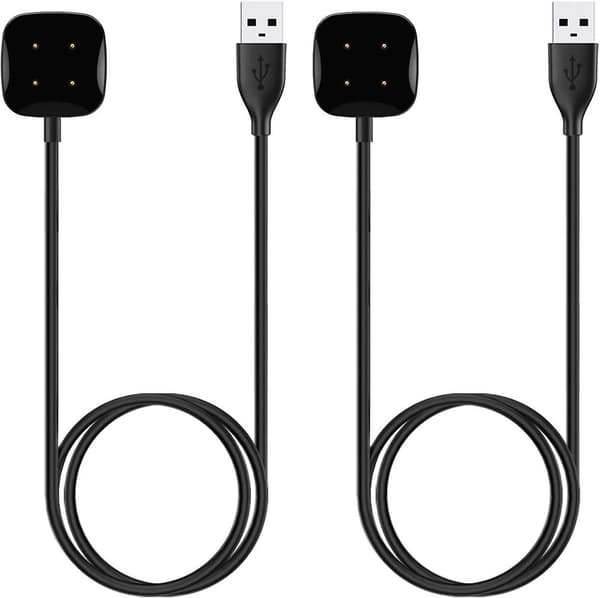 Laddare för Fitbit Sense/versa 4 - 2-pack