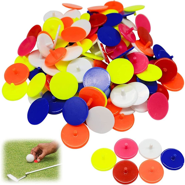 Muovigolfpallomerkit - Värikkäät sijaintimerkit viheriölle