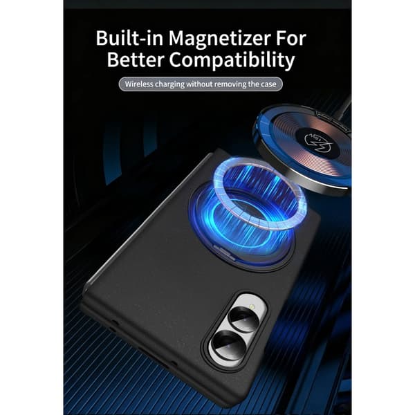 Magnetisk deksel til Samsung Galaxy Z Fold8, fallsikkert med 360° roterende stativ Grey