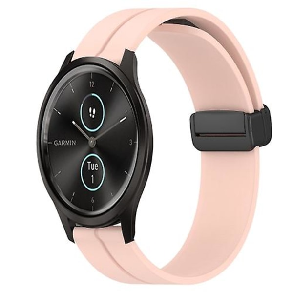 Garmin Garminmove Style 20 mm yksivärinen magneettilukko silikonikellon watch Pink