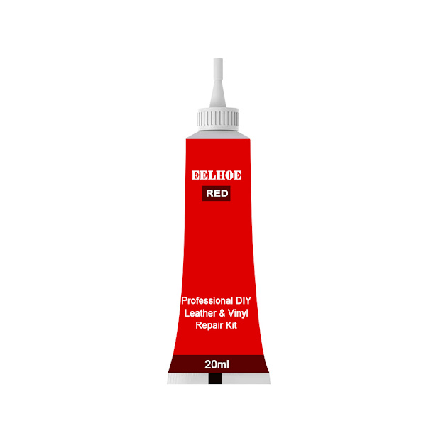Advanced Leather Repair Gel Repairs Burns Holes Gouges for Leather Overflate red