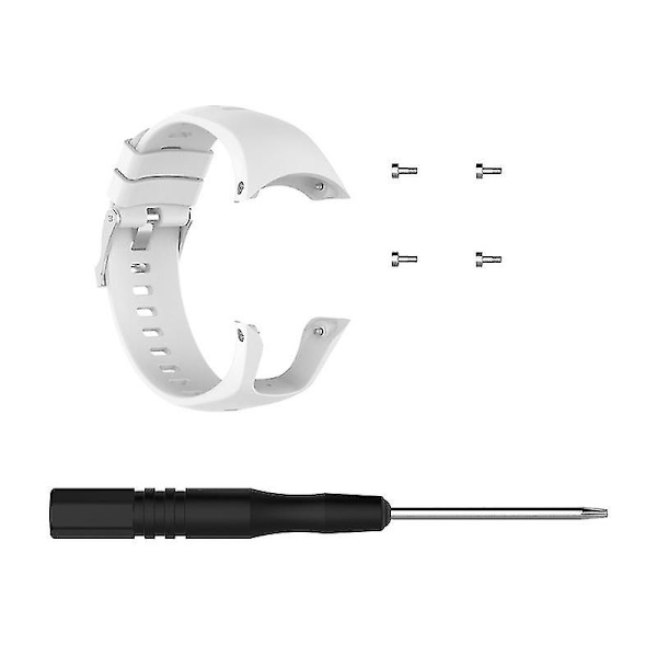Silikoninen korvaava rannehihna Suunto Spartan Trainer watch White