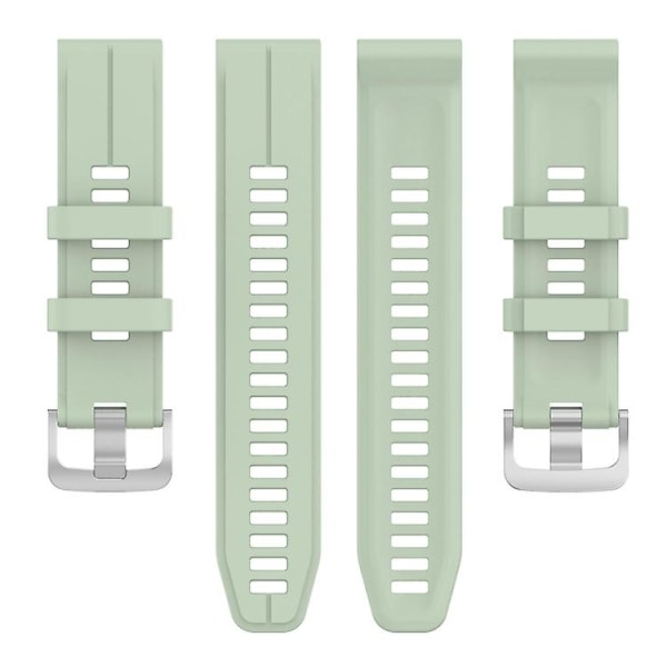 Til Garmin Approach S60 22mm ensfarvet silikoneurrem Light Green