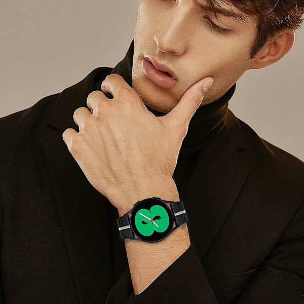 Huawei Watch 2/Watch GT 2 42mm/Watch GT 3 42mm -tyyliin sopiva ruostumattomasta teräksestä valmistettu rannekoru Multicolor Style D