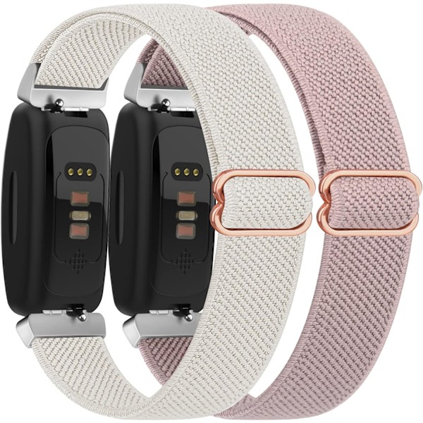 Elastiske remme til Fitbit Inspire 2 - 3-pakning strækbare armbånd
