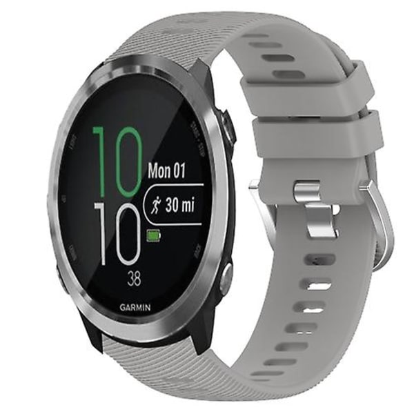 Garmin Forerunner 645 Music 20 mm yksivärinen pehmeä watch Grey