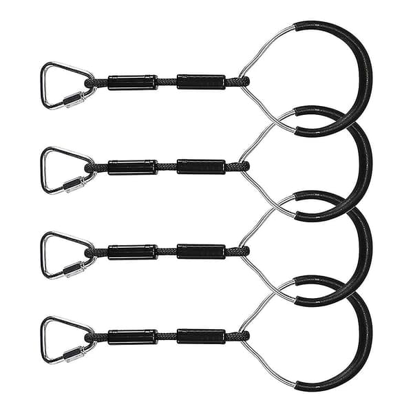 Färgglada gungor gymnastikringar - 4-pack utomhus lekset