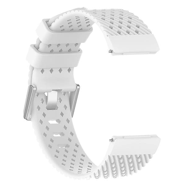 For Fitbit Versa / Versa 2 / Versa Lite 20 mm pustende silikonklokkerem White