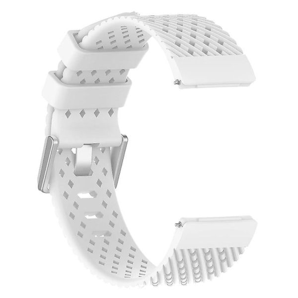 Til Fitbit Versa / Versa 2 / Versa Lite 20 mm åndbart silikone urbånd White