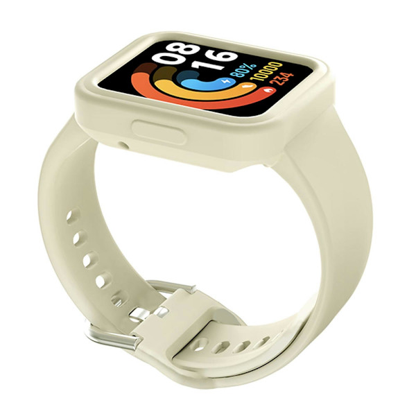 Silikonarmband för Xiaomi Redmi Watch 2 / Watch 2 Lite Ivory White
