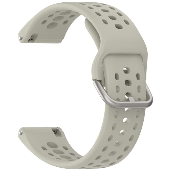Stropp for Amazfit Bip 6 22mm Pustende silikonstropp (grå)
