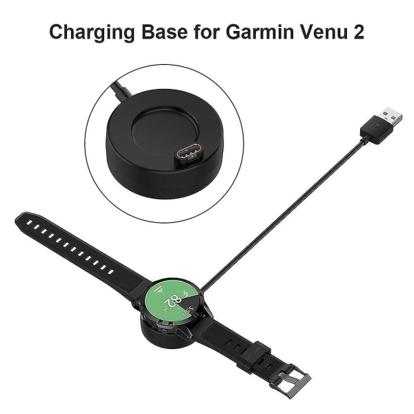 Lader for Garmin Fenix 6 6S 6X 5 5S 5X Forerunner 245 Venu Vivoactive 4/3 945 USB-lading
