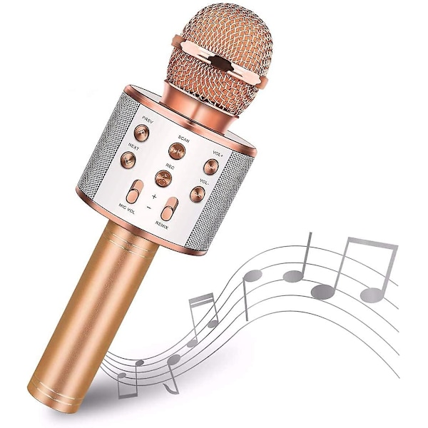 Mikrofon til Lmell Kid. Karaoke Mikrofon Bluetooth Trådløs. Bærbar Håndholdt Mikrofon