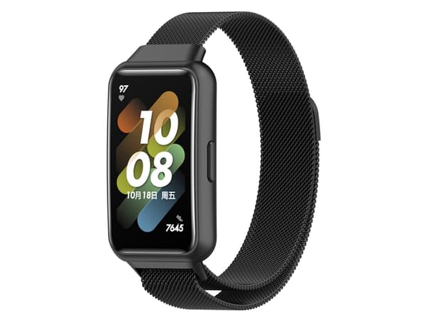 Smartwatch-rem til Huawei Strap 7 Milan magnetisk håndledsrem (sort)