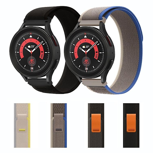Til Garmin Venu 2 Plus / Sq 2 20 mm Universal Loop Nylon urrem Black