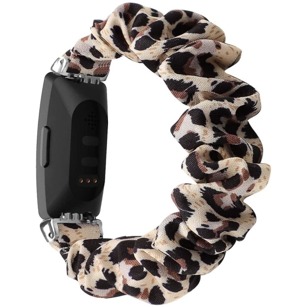 Scrunchies kompatibel med Fitbit Inspire 2 Band/inspire Hr Band/inspire Leopard Small