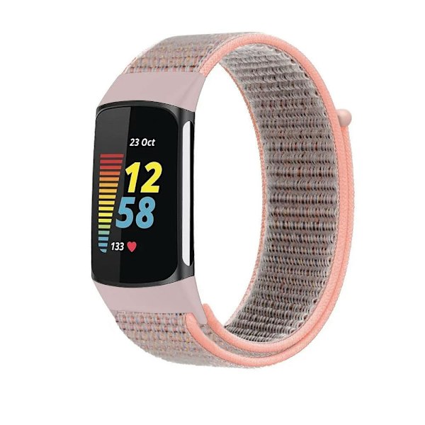 Rem til Fitbit Charge 5 Smart Watch Tilbehør Sports Nylon Loop Armbånd Rem Correa Pulsera til fitbit Charge 5 Band