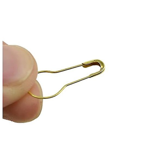 1000 st Bulb säkerhetsnålar, metall kalebasspinnar, små nålar, säkerhetsnål gold