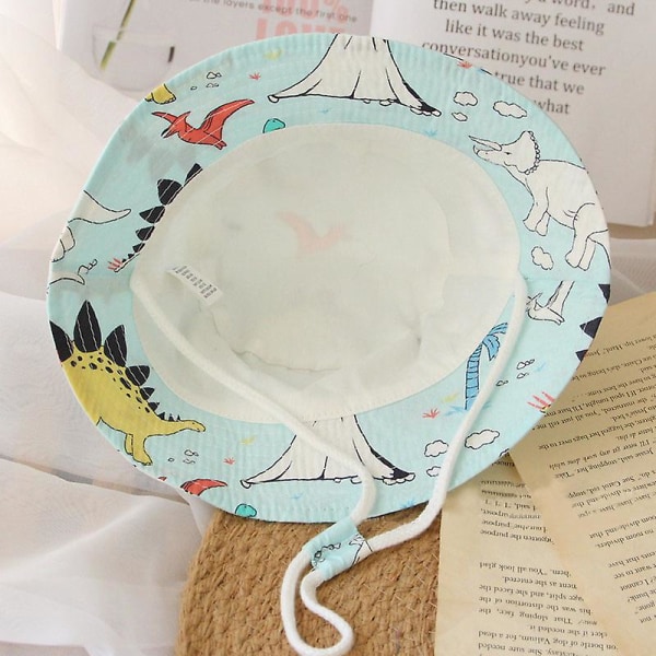 Dinosaur Print Baby Solhatt Mjuk Utomhusflicka Boy Bucket Hat style4